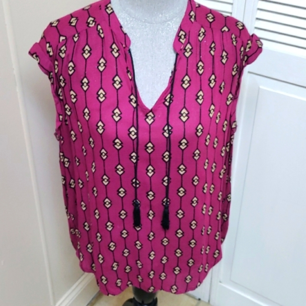 Lucky Brand women's short sleeve blouse.